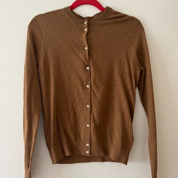 J.Crew Caridgan Sweater (BRAND NEW) - Size S - Color Camel - Picture 2 of 2